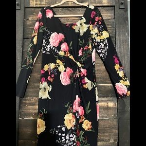 • Jessica Simpson • Black Floral Dress •